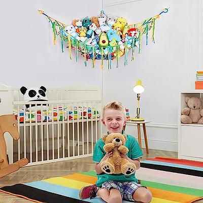 Basumee Stuffed Animals Net or Hammock Toy Storage Organizer Toy Hammock Hanging  Stuffed Animals Storage Holder with Tassels for Nursery Kids Bedroom Room  Wall Décor, Yellow-Green - Yahoo Shopping