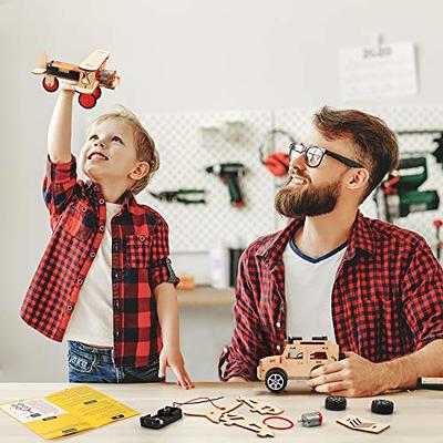 2 in 1 STEM Kits, Remote Control Cars, 3D Wooden Puzzles, Education Science  Experiment Model Kits, STEM Projects for Kids Ages 8-12, Building Toys