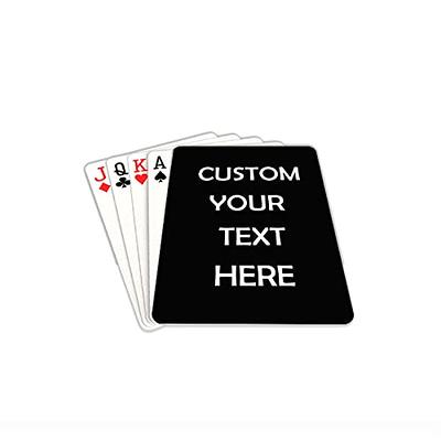 Black Playing Cards Custom Playing Cards with Photo Personalized