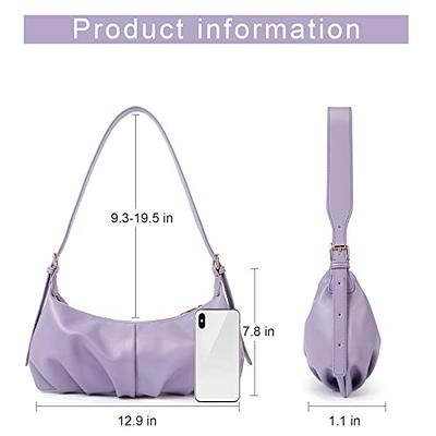 CLUCI Small Hobo Bags for Women Dumpling Shoulder Bag Soft Leather Ladies  Clutch Purses with Adjustable Strap