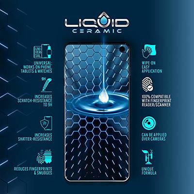 LIQUID CERAMIC Glass Screen Protector with $300 Coverage  Wipe On Scratch  and Shatter Resistant Nano Protection for All Phones Tablets and Smart  Watches - Universal Fit - Yahoo Shopping