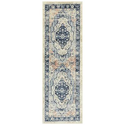 Maples Rugs Caprice Boho Medallion Hallway Entryway Non Skid Runner Rug  [Made in USA], Blue, 2' x 6' - Yahoo Shopping