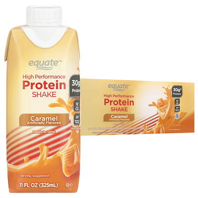 Equate High Performance Protein Shake, Vanilla, 30g Protein, 11 fl oz, 4 Ct