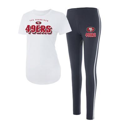 Men's Concepts Sport White/Charcoal San Francisco 49ers Big & Tall T-Shirt and Shorts Set