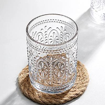 Bekith 8 Pack Drinking Glasses, 4 Highball Glasses (12 oz) and 4 Rocks  Glasses (10oz), Romantic Water Glasses Tumblers, Vintage Glassware Set for  Beverages, Beer, Juice, Cocktail - Yahoo Shopping