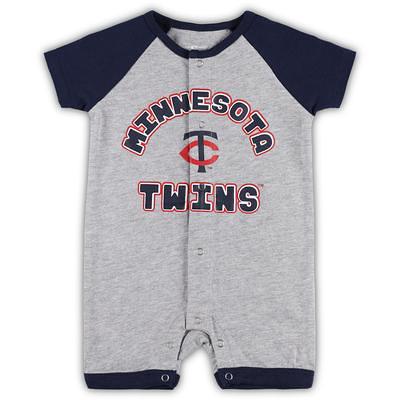 Chicago White Sox Newborn & Infant Extra Base Hit Raglan Full-Snap Romper -  Heather Gray