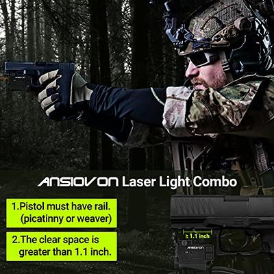  Gmconn Pistol Flashlight Green Laser White LED Light