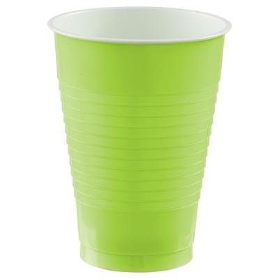 Kiwi Green Plastic Cups 12oz 50ct