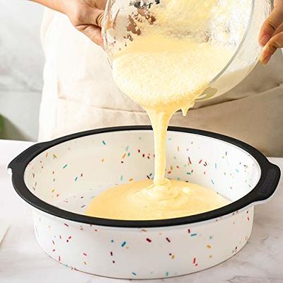 Silicone Baking Dish & Round Cake Pan Mold for 6Qt & Larger