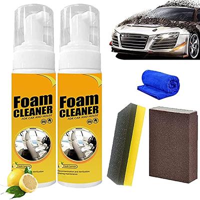 2PCS 100ML Multipurpose Foam Cleaner Spray,All-Purpose Household Cleaners  for Car and Kitchen, Leather Decontamination,Suitable for Car House and