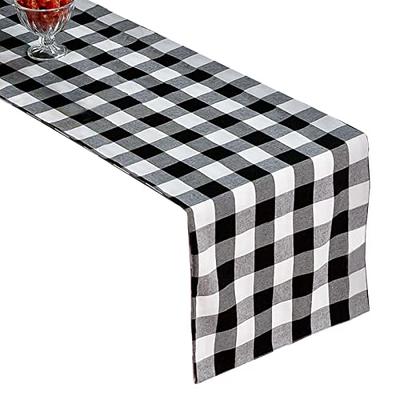 puphutu Buffalo Plaid Table Runners, Buffalo Check Table Runner,Checkered  14 x 72 Inch Farmhouse Home Kitchen Decoration for Birthday Party Holiday ( Black and White) - Yahoo Shopping