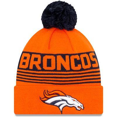 Women's New Era Royal Denver Broncos Snowy Cuffed Knit Hat with Pom