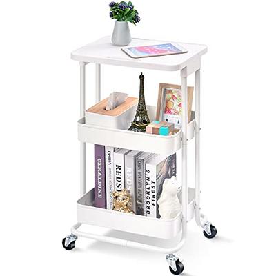 SimpleHouseware Utility Cart with 3 Drawers Rolling Storage Art