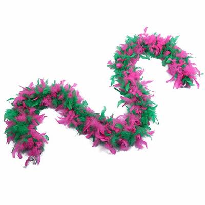 flydreamfeathers Baby Pink 40 Gram Chandelle Feather Boa, 2 Yard Long-Great for Party, Wedding, Halloween Costume Decoration