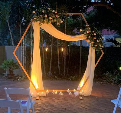 OSYIN Over The Table Rod Stand with Clamps, 46-82”Length, Adjustable Metal  Balloon Flower Arch Stand, Decorated Arch for Party, Birthday, Wedding