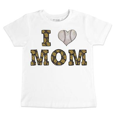 Toddler Tiny Turnip White San Francisco Giants Heart Lolly T-Shirt