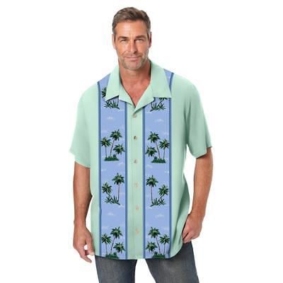 Men's Big & Tall KS Island Printed Rayon Short-Sleeve Shirt by KS