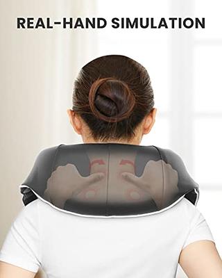 RENPHO Back Neck Massager with Heat,Shiatsu Massage Pillow with Deep Tissue  Kneading, Gifts 