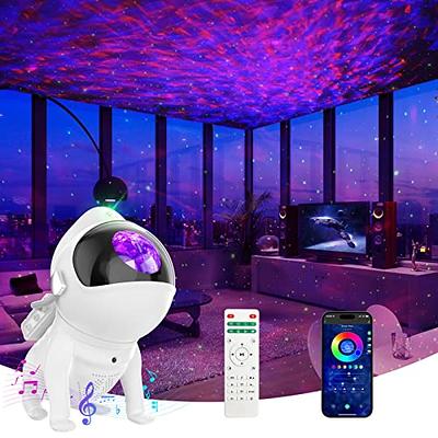 Star Projector Galaxy Night Light Space Dog LED Starry Nebula E-sports  Atmosphere Lamp with Bluetooth Speaker APP Remote Control