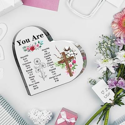 Yulejo Acrylic Christian Gifts for Women Inspirational Gifts with