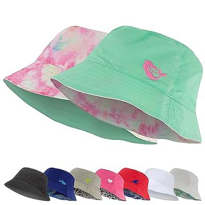 Packable Reversible Bucket Hat for Men and Women - Blue Shark Print - Ideal  for Outdoor Travel, Hiking, and Beach - Fisherman Sun Hat