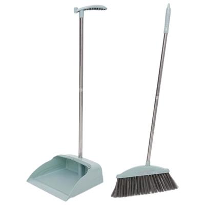 JEHONN Stand Up Store Broom and Dustpan Set, Long Handle Lightweight Upright  Standing Sweep Set for Home Room Kitchen Office Lobby - Yahoo Shopping