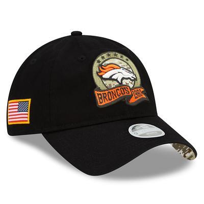 Men's New Era Black Denver Broncos Ink Dye 2022 Sideline 9FIFTY Snapback Hat