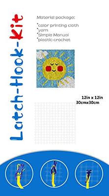 YAKOLECI Latch Hook Kits for Adults Color Printed DIY Rug Carpet Needlework  f