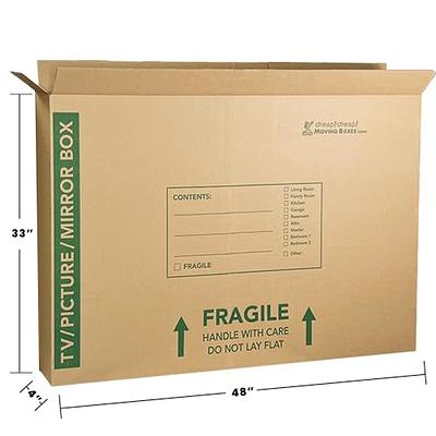 Uboxes Large 6 Pack Moving Cardboard Boxes 20 x 20 x 15 Inches