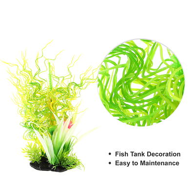 Unique Bargains 1 Pc Fish Tank Plants Decorations Artificial