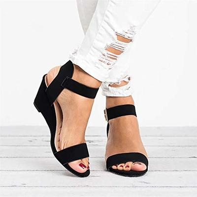  MUSSHOE Sandalias para mujer, elegantes sandalias