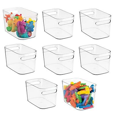 mDesign Plastic Kitchen Storage Organizer with Handles, 10 x 6 x 8