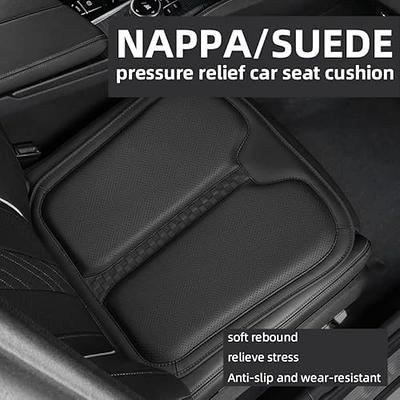 Car Seat Cushion with Comfort Memory Foam & Non-Slip Rubber Bottom