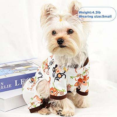 Dog Pajamas Stretchable Dog Jumpsuit 4 Legs Pjs Pet Puppy Cat