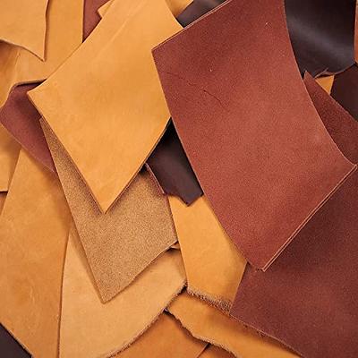 5 Lbs. Cow Leather Scraps for Crafting Large Leather Remnant