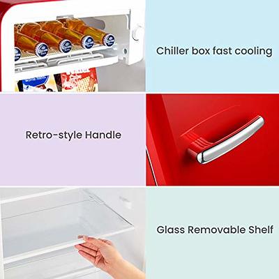 COMFEE' CRR33S3ARD Mini Fridge,3.3 Cubic Feet Solo Series Retro  Refrigerator, Small Fridge for Office/Bedroom/Dorm/Garage with Adjustable  Legs [Red] - Yahoo Shopping