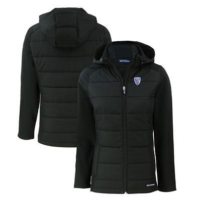 Chicago Cubs Cutter & Buck Big & Tall Evoke Hybrid Eco Softshell Recycled  Full-Zip Hoodie - Navy