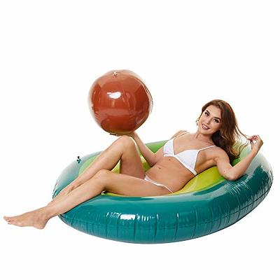 Funny Inflatable Avocado Pool Float With Ball Water Fun For Adults