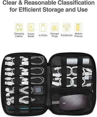 Luxtude Electronics Organizer Travel Case, Small Tech Organizer, Charger  Pouch, Travel Tech Bag, Por…See more Luxtude Electronics Organizer Travel