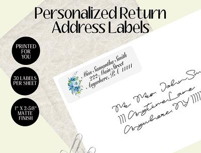 XOXOKristen Return Address Label Stickers Printed with Gold Foil, Envelope  Address and Return Label, Wedding Address Sticker, Family Address Label  (Rose Gold Foil, Clear Glossy) - Yahoo Shopping