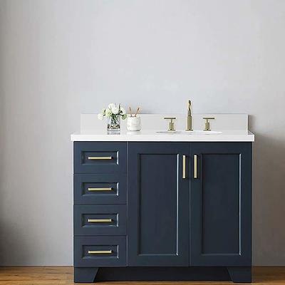 Ariel Bayhill 42 in. W Bath Vanity Cabinet Only in Midnight Blue