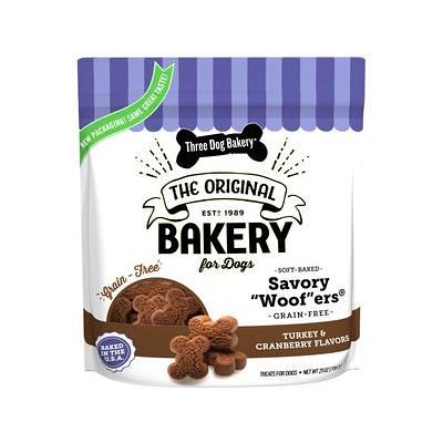 Three Dog Bakery Soft Baked Classic Cookies Oats & Apples Treats for Dogs  13 oz, Dog Treats