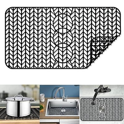 Silicone Sink Mat Toovem Kitchen Sink Mats 26''x14'' Sink