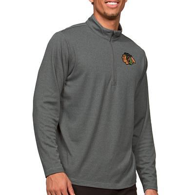 Men's Antigua Heather Gray Chicago Bears Victory Pullover Sweatshirt