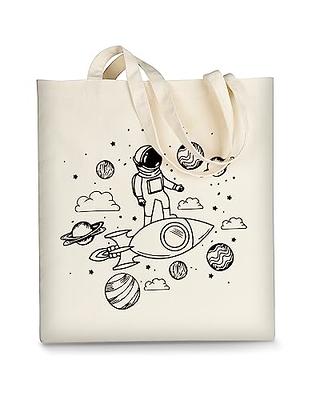 AUSVKAI Canvas Tote Bag Aesthetic Cute For Women School Grocery Bag Cotton  Cloth Beach Totes Gift For Kids Girl-Astronaut Space - Yahoo Shopping