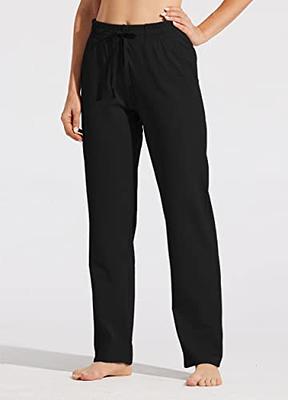 Willit Women's Cotton Yoga Pants Sports Sweatpants Lounge Athletic Pants  with Pockets Black M - Yahoo Shopping