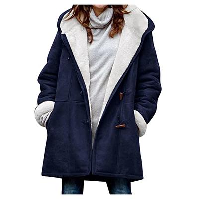 Plus Size Women's Winter Warm Coat Fleece Winter Outwear For