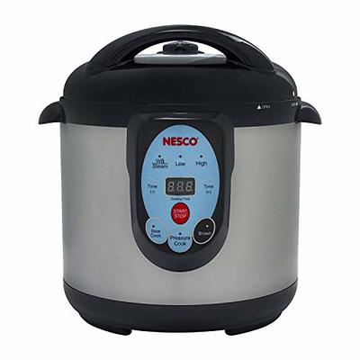 NESCO NPC-9 Smart Electric Pressure Cooker and Canner, 9.5 Quart, Stainless  Steel - Yahoo Shopping