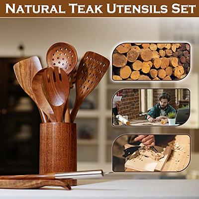 Natural Teak Wood Cooking Utensils