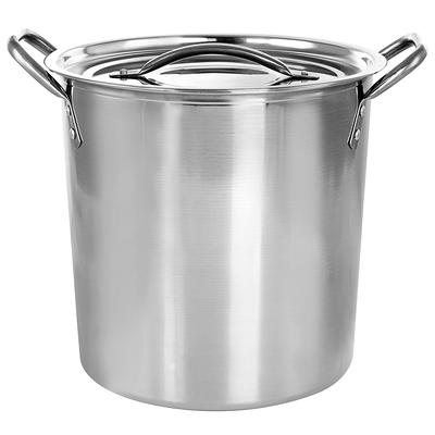 Martha Stewart Everyday Silverberry 8-Quart Matte Silver Stainless